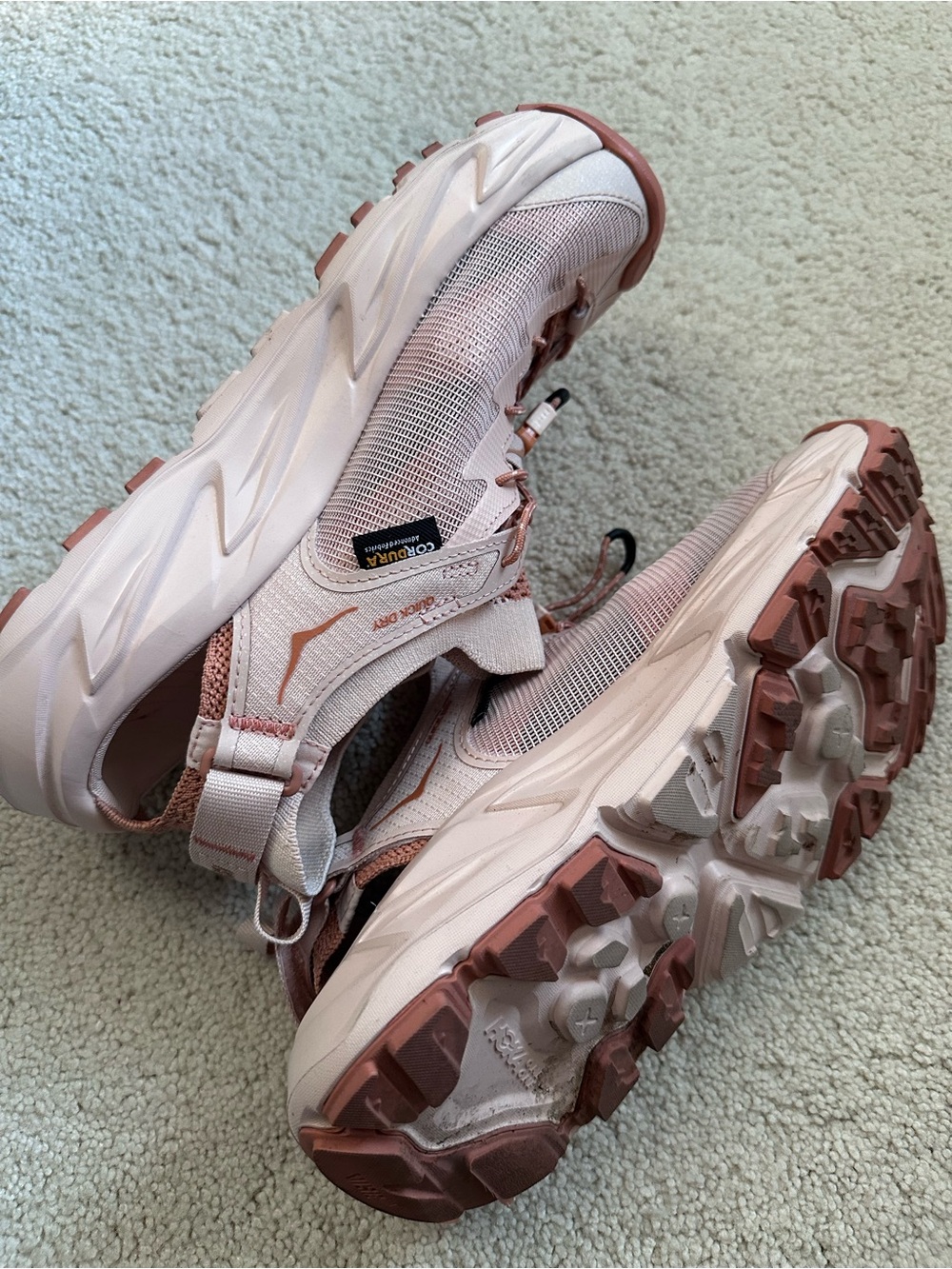 Hoka Women's Peach Slip-On Athletic Sneakers - Picture 4 of 6